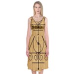 Only Good Shall Enter This House Midi Sleeveless Dress