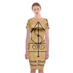 Only Good Shall Enter This House Classic Short Sleeve Midi Dress