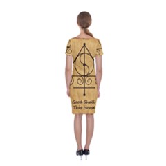 Classic Short Sleeve Midi Dress Back Classic Short Sleeve Midi Dress Back