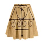 Only Good Shall Enter This House High Waist Skirt