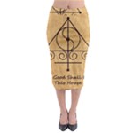 Only Good Shall Enter This House Midi Pencil Skirt
