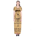 Only Good Shall Enter This House Short Sleeve Maxi Dress