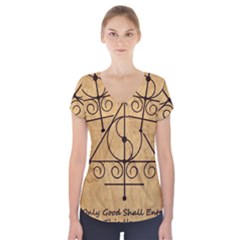 Short Sleeve Front Detail Top 