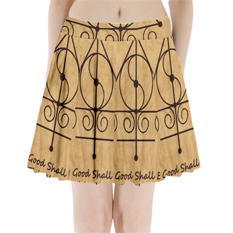 Only Good Shall Enter This House Pleated Mini Skirt from ArtsNow.com