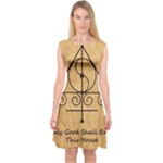 Only Good Shall Enter This House Capsleeve Midi Dress