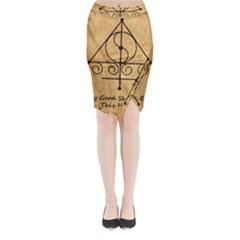 Only Good Shall Enter This House Midi Wrap Pencil Skirt from ArtsNow.com
