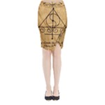 Only Good Shall Enter This House Midi Wrap Pencil Skirt