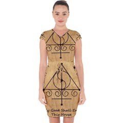 Capsleeve Drawstring Dress  