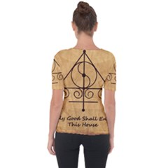 Shoulder Cut Out Short Sleeve Top 