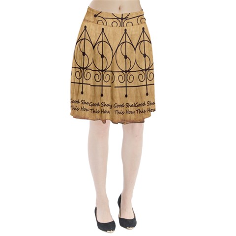 Only Good Shall Enter This House Pleated Skirt from ArtsNow.com