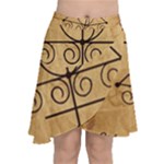 Only Good Shall Enter This House Chiffon Wrap Front Skirt