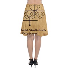 Chiffon Wrap Front Skirt 