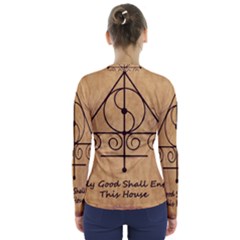 V-Neck Long Sleeve Top 