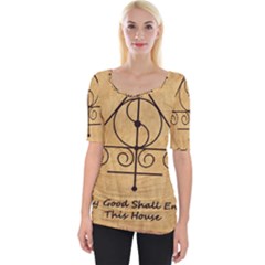 Wide Neckline T-Shirt 