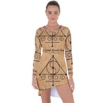 Only Good Shall Enter This House Asymmetric Cut-Out Shift Dress