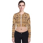 Only Good Shall Enter This House Long Sleeve Zip Up Bomber Jacket