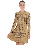 Only Good Shall Enter This House Long Sleeve Panel Dress
