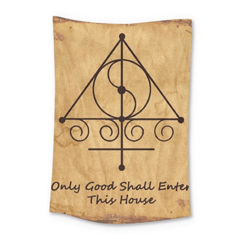 Only Good Shall Enter This House Small Tapestry from ArtsNow.com