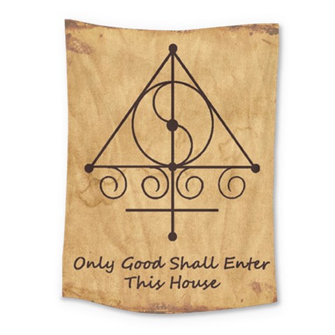 Only Good Shall Enter This House Medium Tapestry from ArtsNow.com