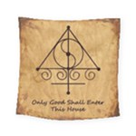 Only Good Shall Enter This House Square Tapestry (Small)