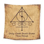 Only Good Shall Enter This House Square Tapestry (Large)