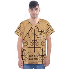 Men s V-Neck Scrub Top 