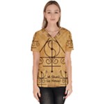 Only Good Shall Enter This House Women s V-Neck Scrub Top
