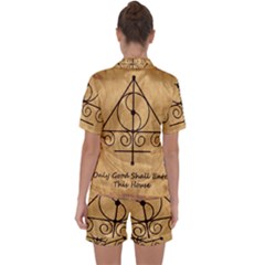 Satin Short Sleeve Pajamas Set 