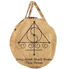 Giant Round Zipper Tote 