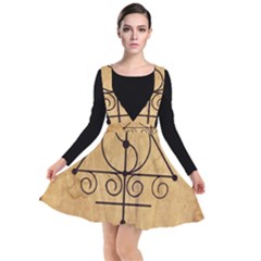 Plunge Pinafore Dress 