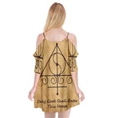 Cutout Spaghetti Strap Chiffon Dress 
