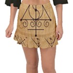 Only Good Shall Enter This House Fishtail Mini Chiffon Skirt