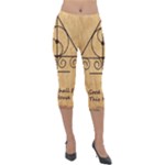 Only Good Shall Enter This House Lightweight Velour Capri Leggings 