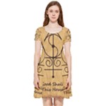 Only Good Shall Enter This House Inside Out Cap Sleeve Dress