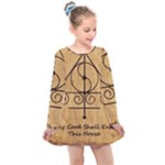 Only Good Shall Enter This House Kids  Long Sleeve Dress