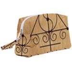 Only Good Shall Enter This House Wristlet Pouch Bag (Large)