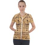 Only Good Shall Enter This House Short Sleeve Zip Up Jacket