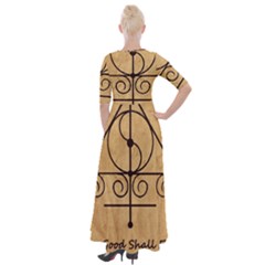 Half Sleeves Maxi Dress 