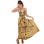 Only Good Shall Enter This House Backless Maxi Beach Dress