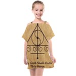 Only Good Shall Enter This House Kids  One Piece Chiffon Dress