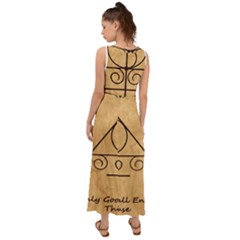 V-Neck Chiffon Maxi Dress 