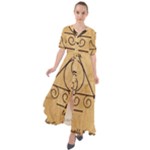 Only Good Shall Enter This House Waist Tie Boho Maxi Dress