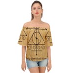 Only Good Shall Enter This House Off Shoulder Short Sleeve Top