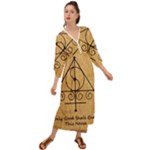 Only Good Shall Enter This House Grecian Style  Maxi Dress