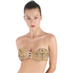Only Good Shall Enter This House Twist Bandeau Bikini Top