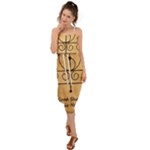 Only Good Shall Enter This House Waist Tie Cover Up Chiffon Dress