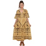 Only Good Shall Enter This House Kimono Sleeve Boho Dress