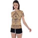 Only Good Shall Enter This House Back Circle Cutout Sports Tee