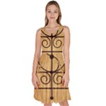 Only Good Shall Enter This House Knee Length Skater Dress With Pockets