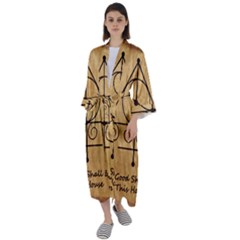 Maxi Satin Kimono 